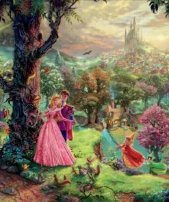 Coupon 🤩 Ceaco 750 Pieces Thomas Kinkade Disney - Sleeping Beauty 😍