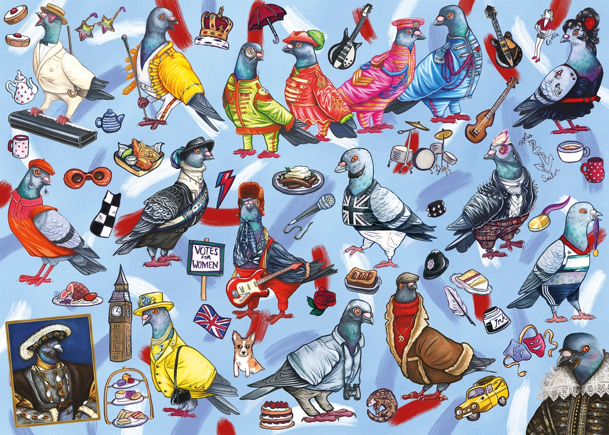 Budget π€© Gibsons 1000 Pieces Pigeons Of Britain π 1 Budget π€© Gibsons 1000 Pieces Pigeons Of Britain π