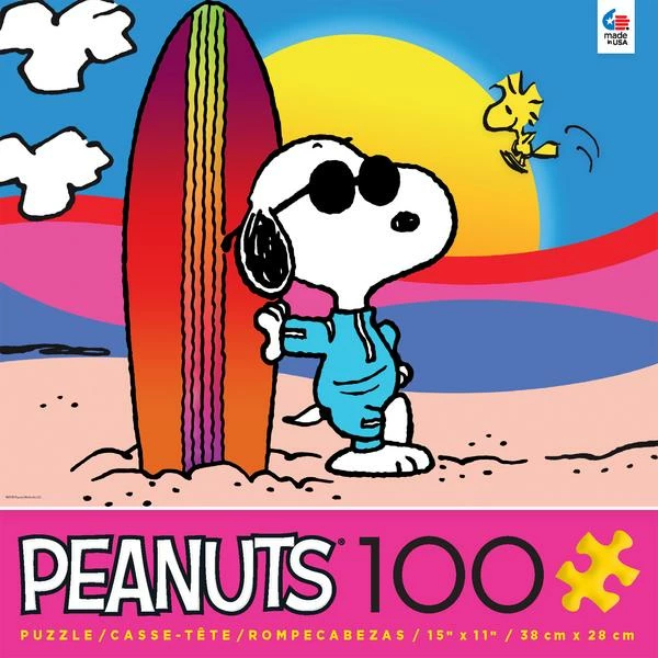 New π Ceaco 100 Pieces Surfer Snoopy π 1 New π Ceaco 100 Pieces Surfer Snoopy π