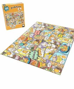 Deals 🎉 USAopoly 1000 Pieces Gudetama Amazing Egg-venture ⌛ -POP CULTURE PUZZLES STORE gudetamaamazingeggventures1000piecepuzzlefrontmain3