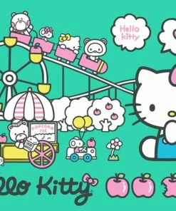 New 😉 RoseArt 100 Pieces Hello Kitty Theme Park 🛒