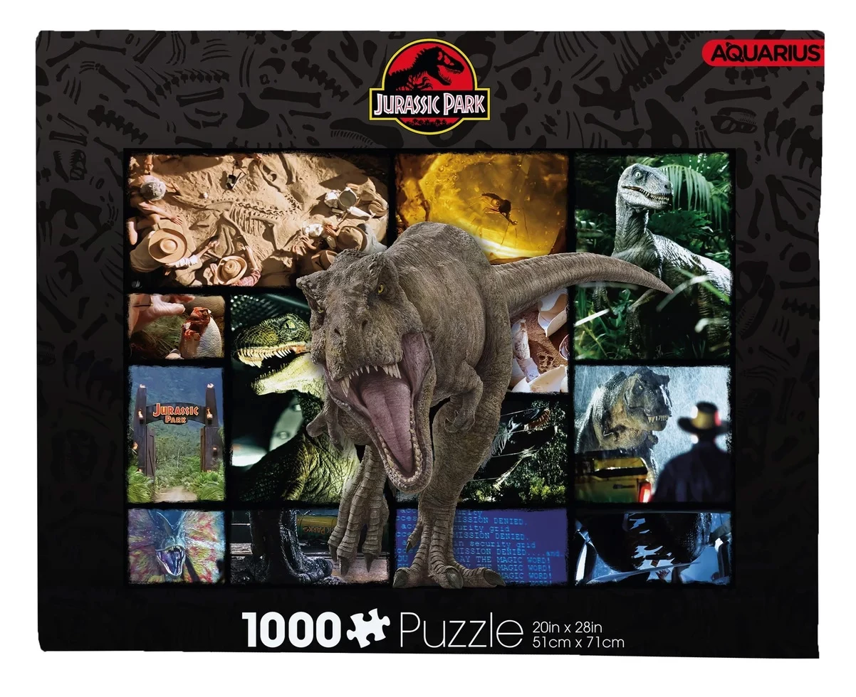 Discount 🔔 Aquarius 1000 Pieces Jurassic Park Collage 🎉 1 Discount 🔔 Aquarius 1000 Pieces Jurassic Park Collage 🎉