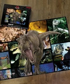 Discount 🔔 Aquarius 1000 Pieces Jurassic Park Collage 🎉 3 Discount 🔔 Aquarius 1000 Pieces Jurassic Park Collage 🎉 -POP CULTURE PUZZLES STORE jurassicparkcollagepuzzlenmr1000pieces12