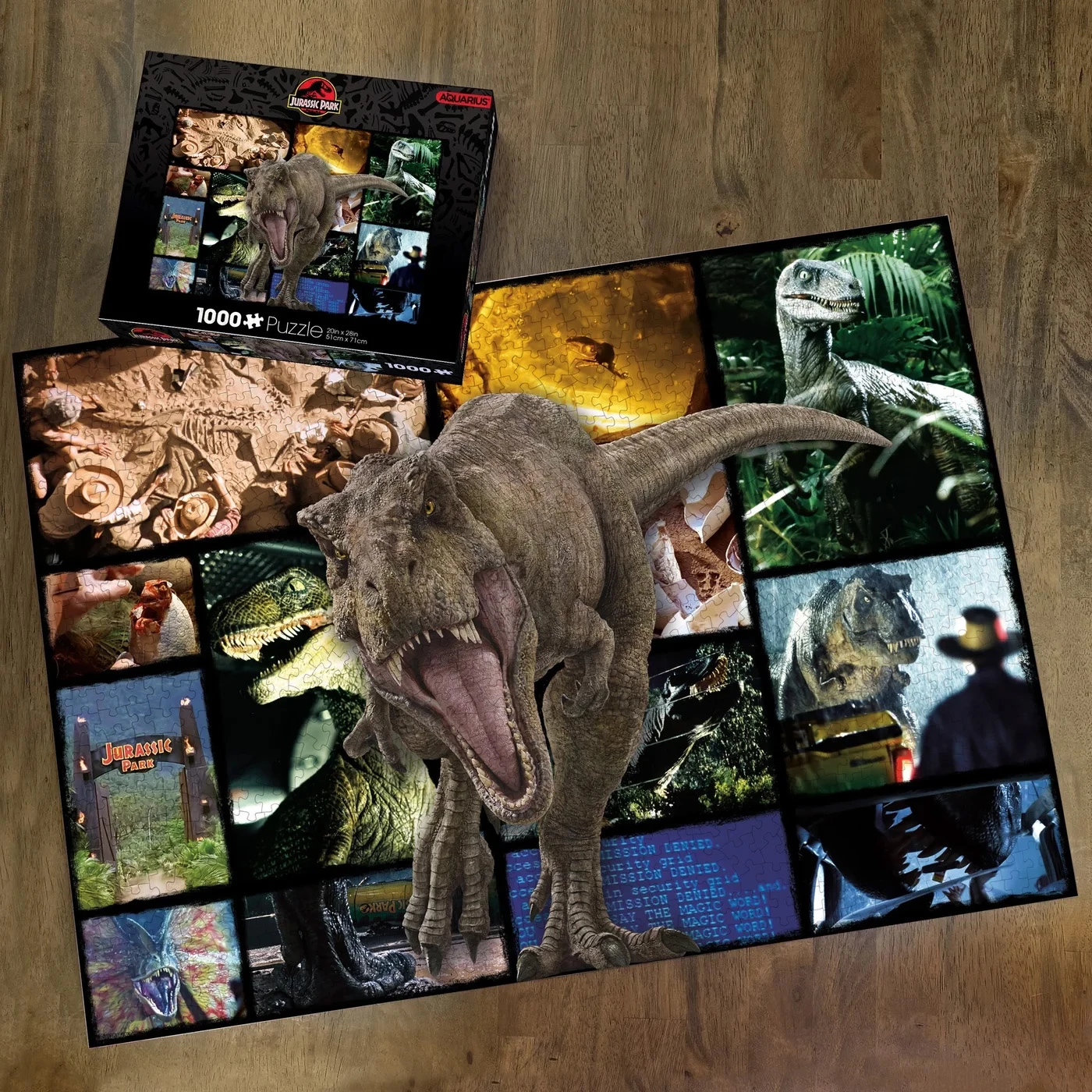 Discount 🔔 Aquarius 1000 Pieces Jurassic Park Collage 🎉 2 Discount 🔔 Aquarius 1000 Pieces Jurassic Park Collage 🎉 - Image 2