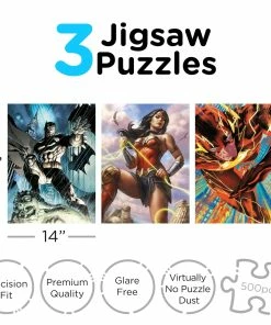 Wholesale ❤️ Aquarius 1500 Pieces DC Comics Multipack 🛒 -POP CULTURE PUZZLES STORE marveldccomics3multipackaquarius500pieces123