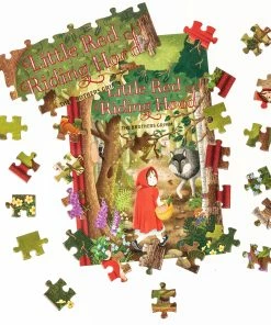 Outlet 👏 Professor Puzzle 96 Pieces Little Red Riding Hood Double Sided Puzzle 🎁 -POP CULTURE PUZZLES STORE thelittleredridinghoome96piecesprofessorpuzzle123